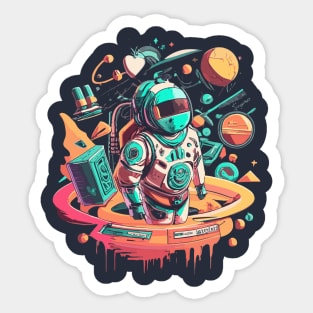 Space traveller Sticker